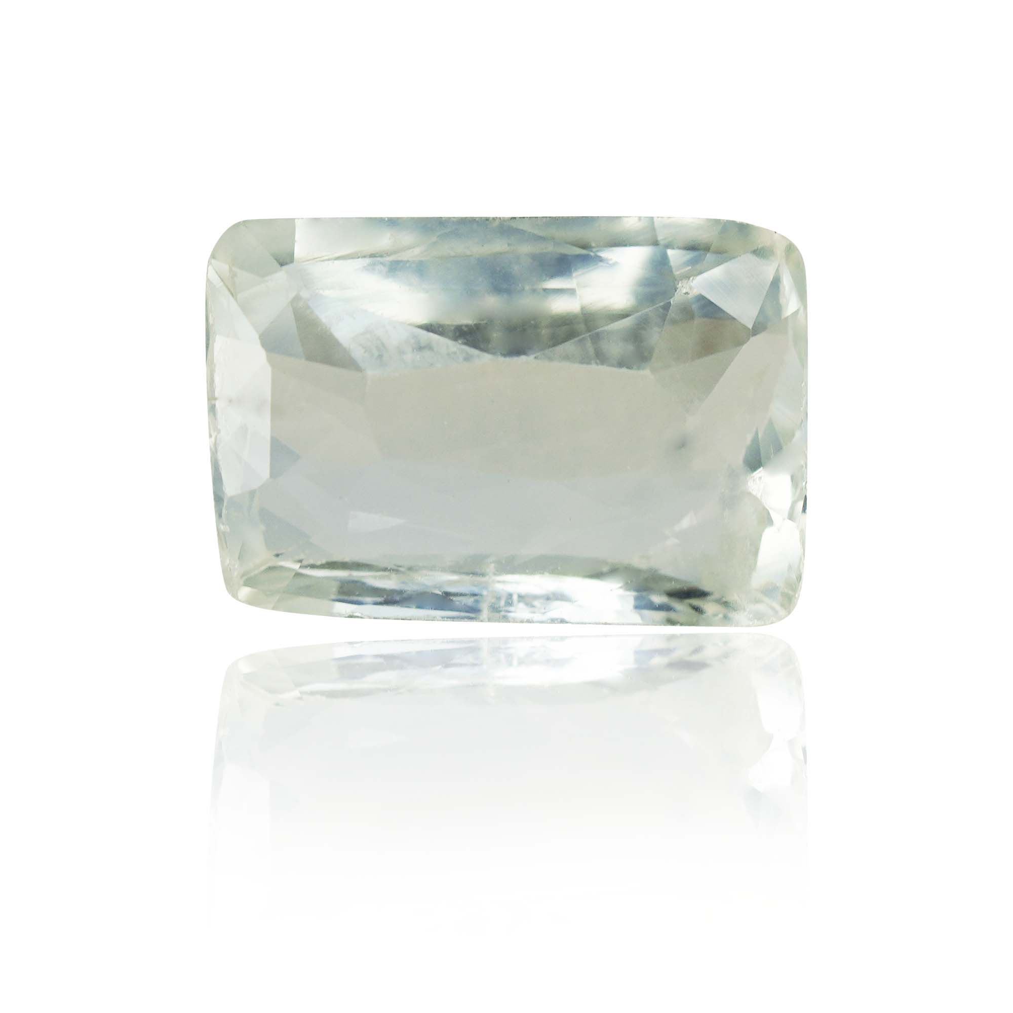 Natural Unheated White Sapphire 2.05 Ct, Cushion, Ceylon – IGTL Certified – front view thumbnail